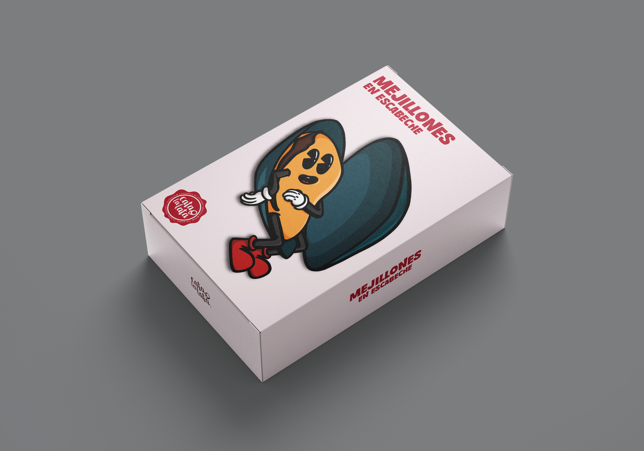Catalalata — caja de Mejillones en escabeche